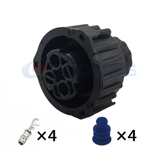 Waterproof IP66 Copper Contact Nylon ABS Housing Reverse Switch Solenoid Valve Plug for Car 4-Pin Female 1-967325-1 - image 4